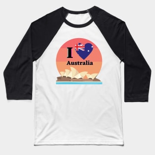 Australia Day Baseball T-Shirt